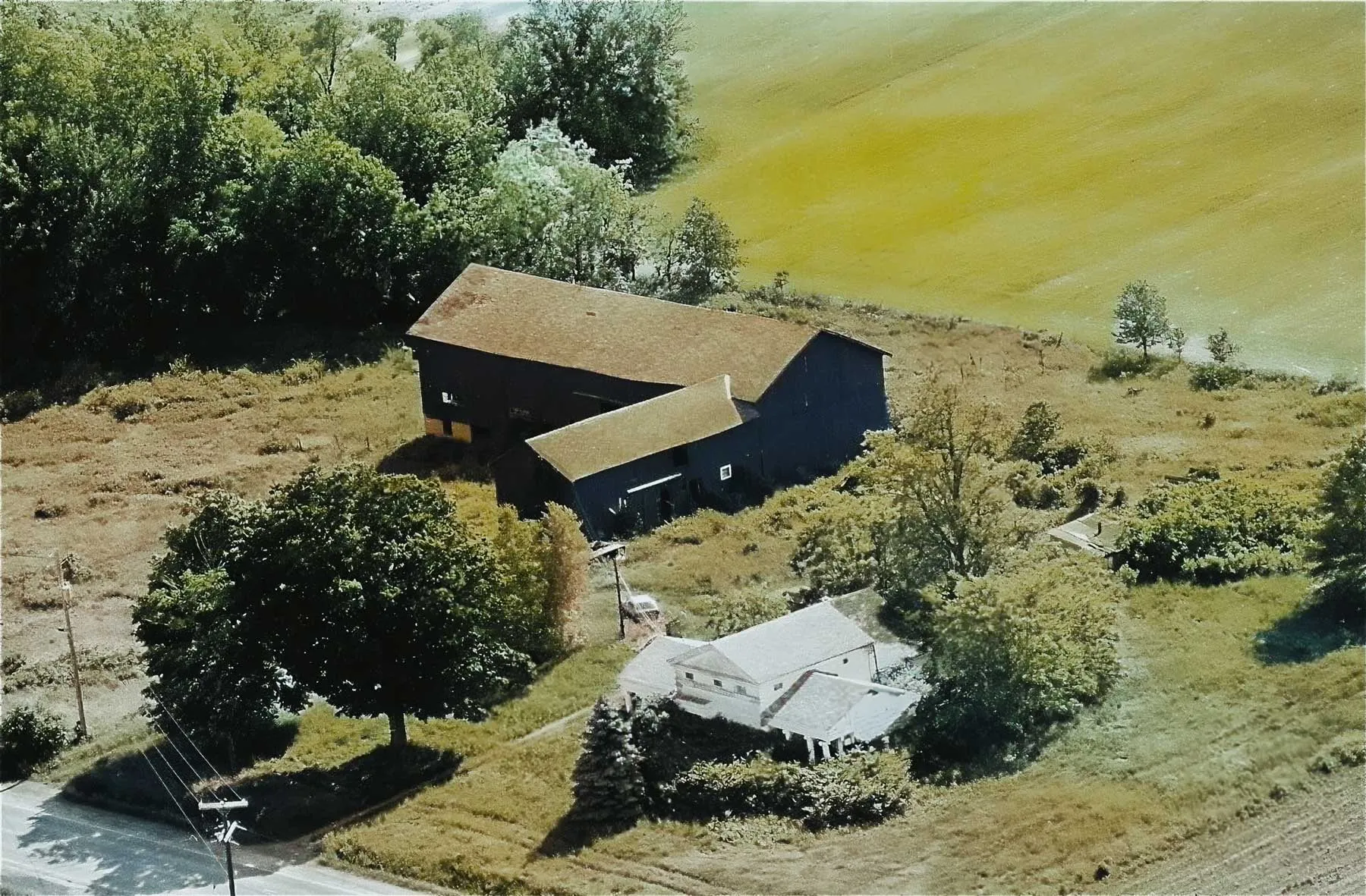 1988 Colorized Aerial Photo - Image courtesy of Vintage Aerial