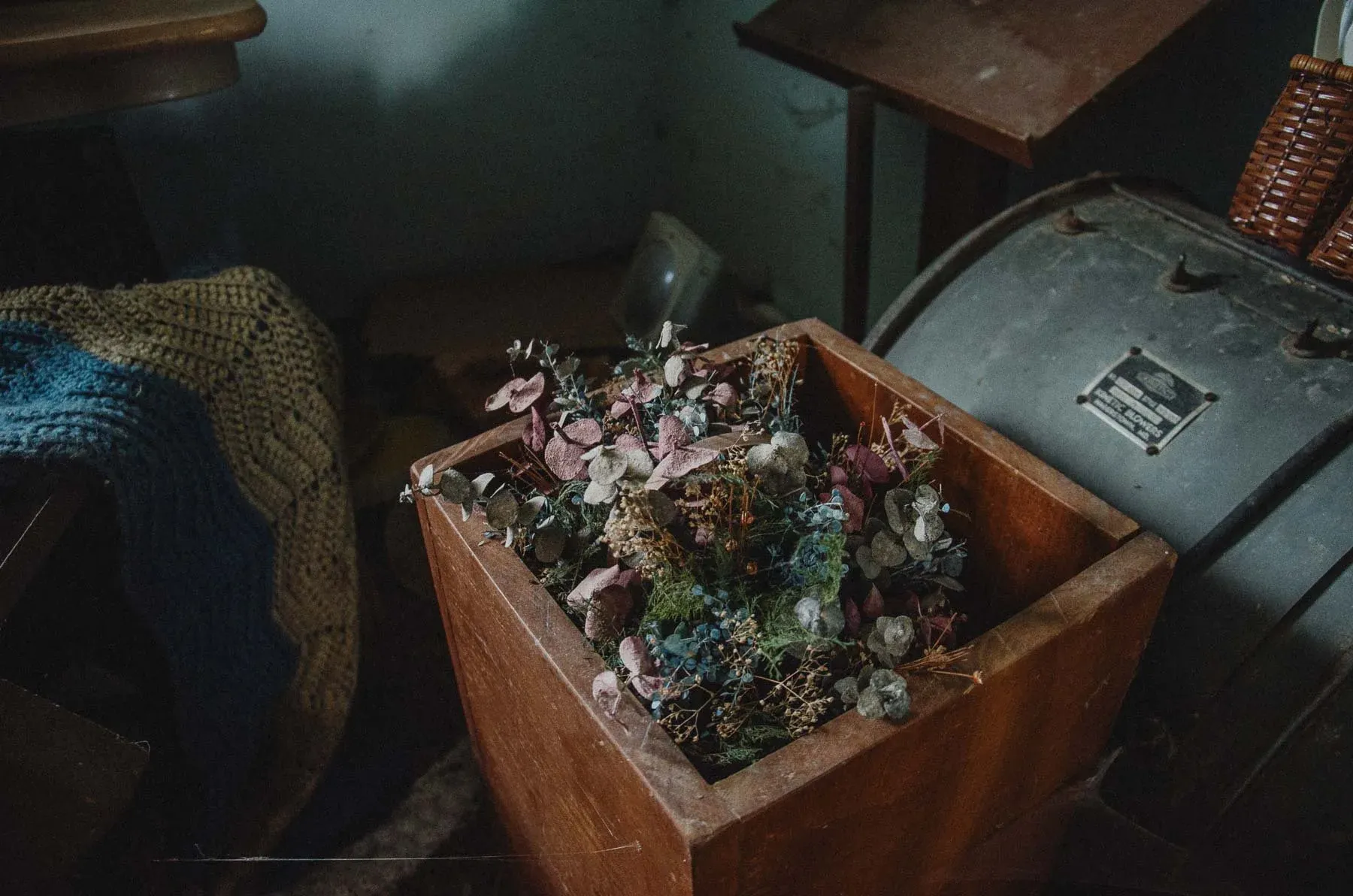 Kinetic organ blower stored in the Cadis Baptist Church basement