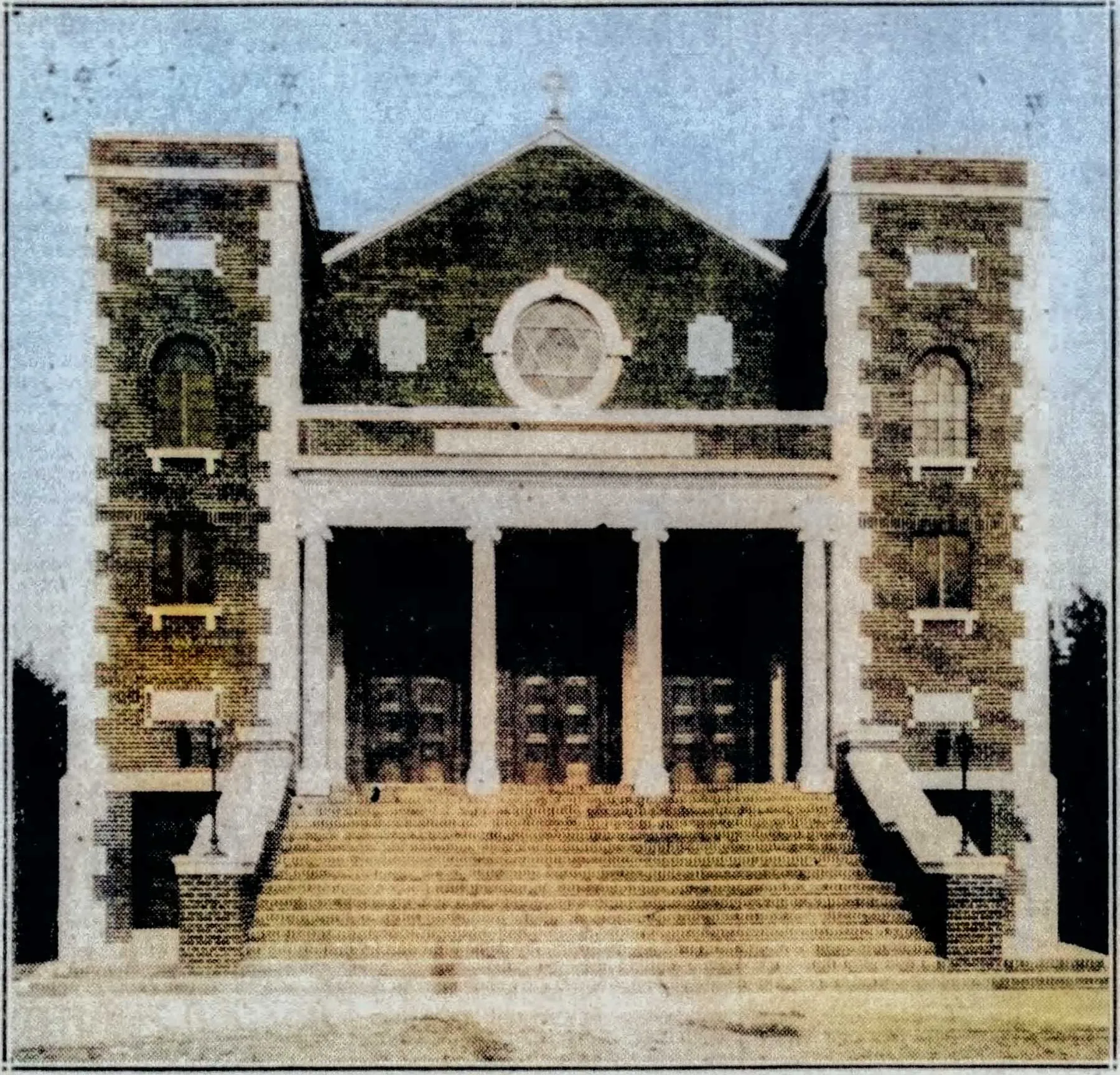 1928 portrait of Congregation Ahavas Achim Anshi Austria on Joseph Avenue