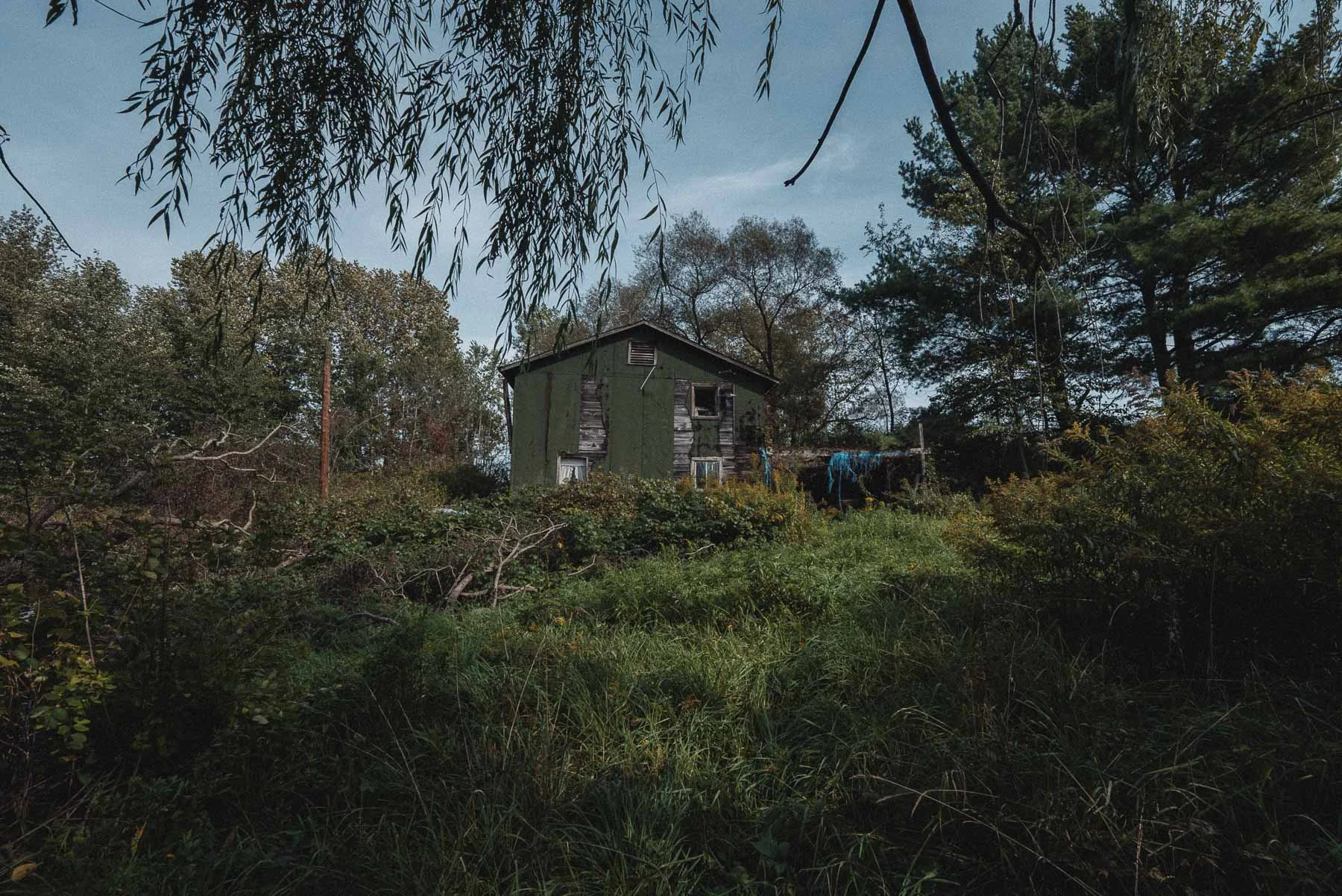 Abandoned Dog House barndominium exterior near Owego, New York