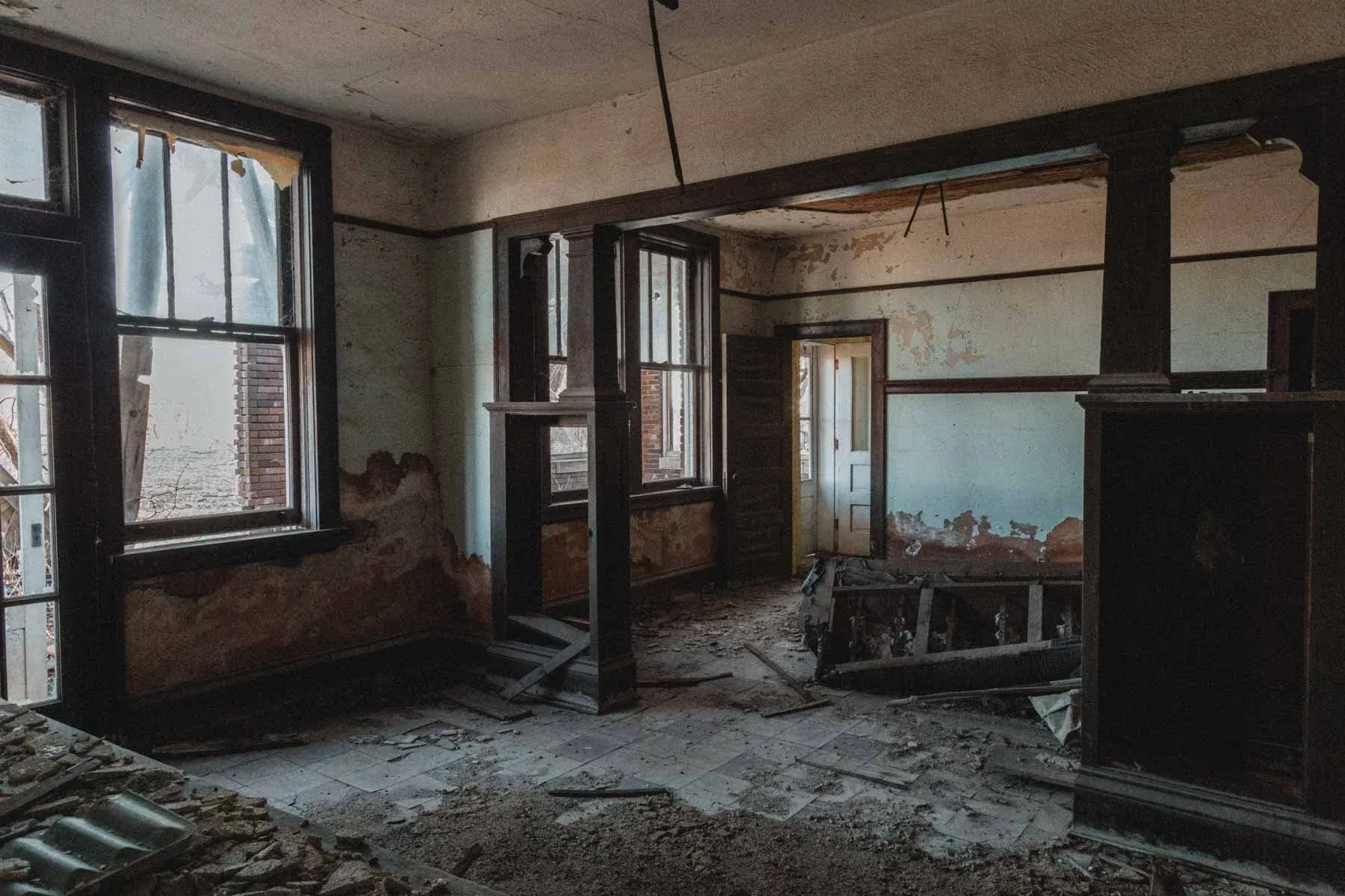 Living quarters above Moland Creamery used by the butter maker