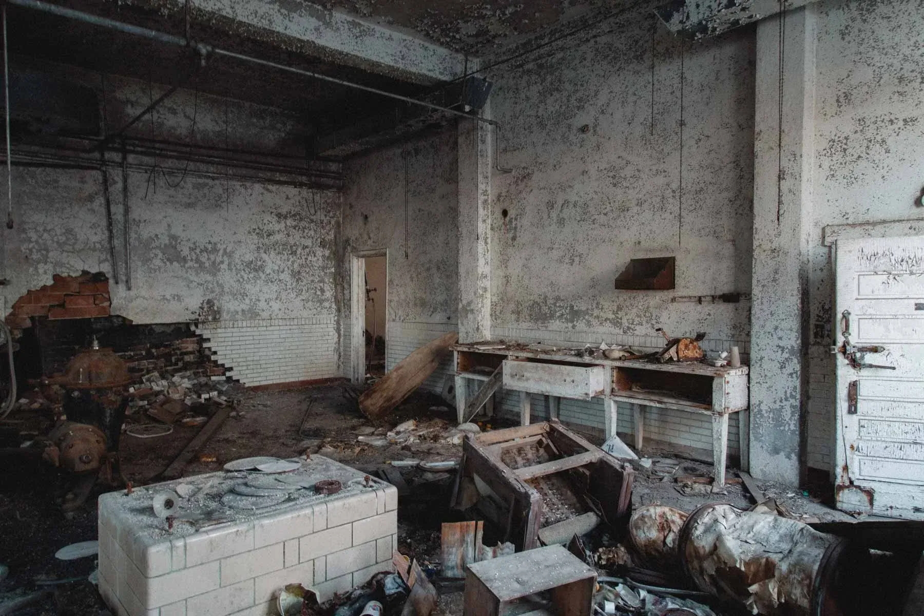 Moland Creamery make room featuring galvanized processing vats