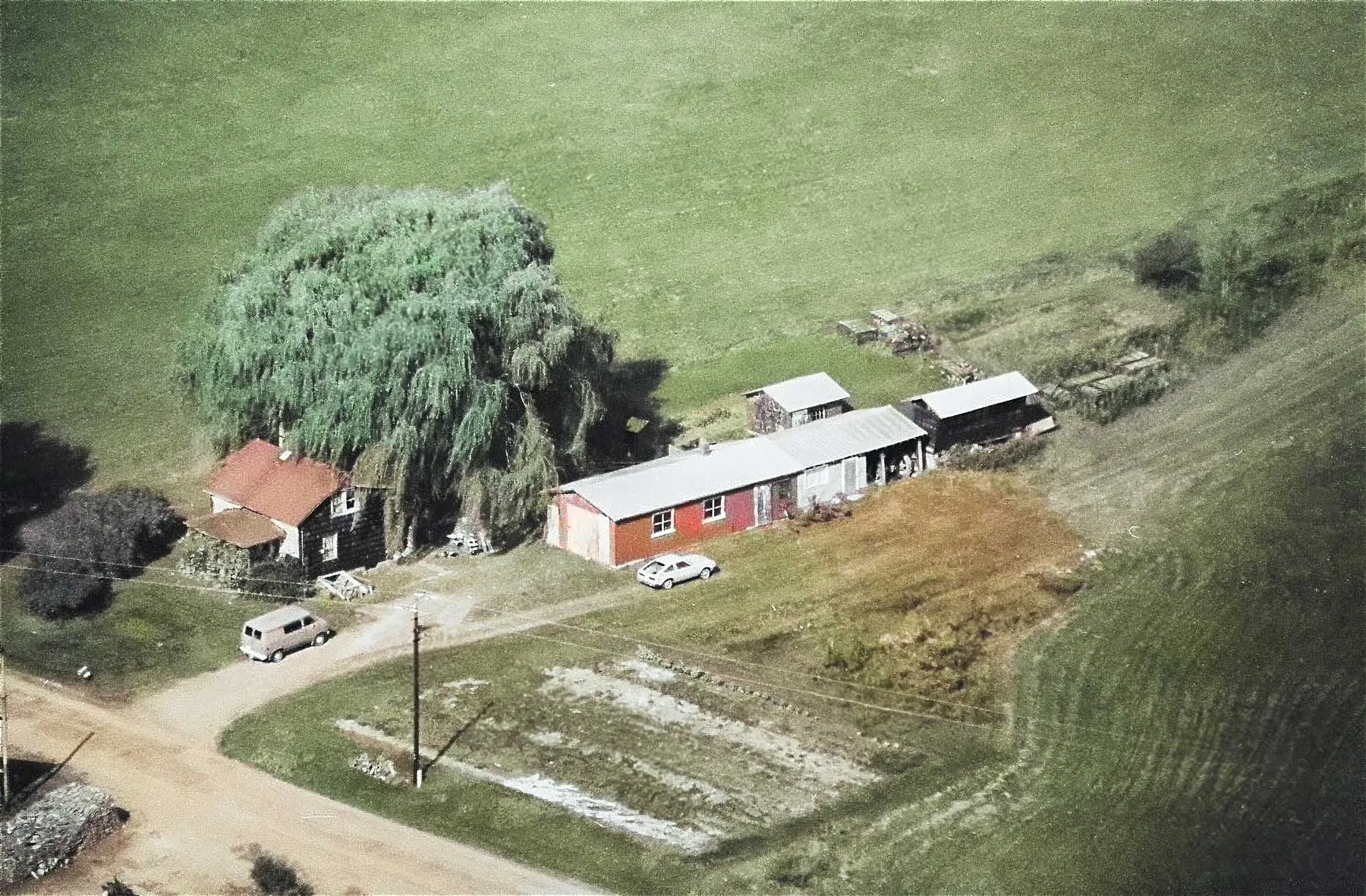 1990 aerial photograph of the Ransom House