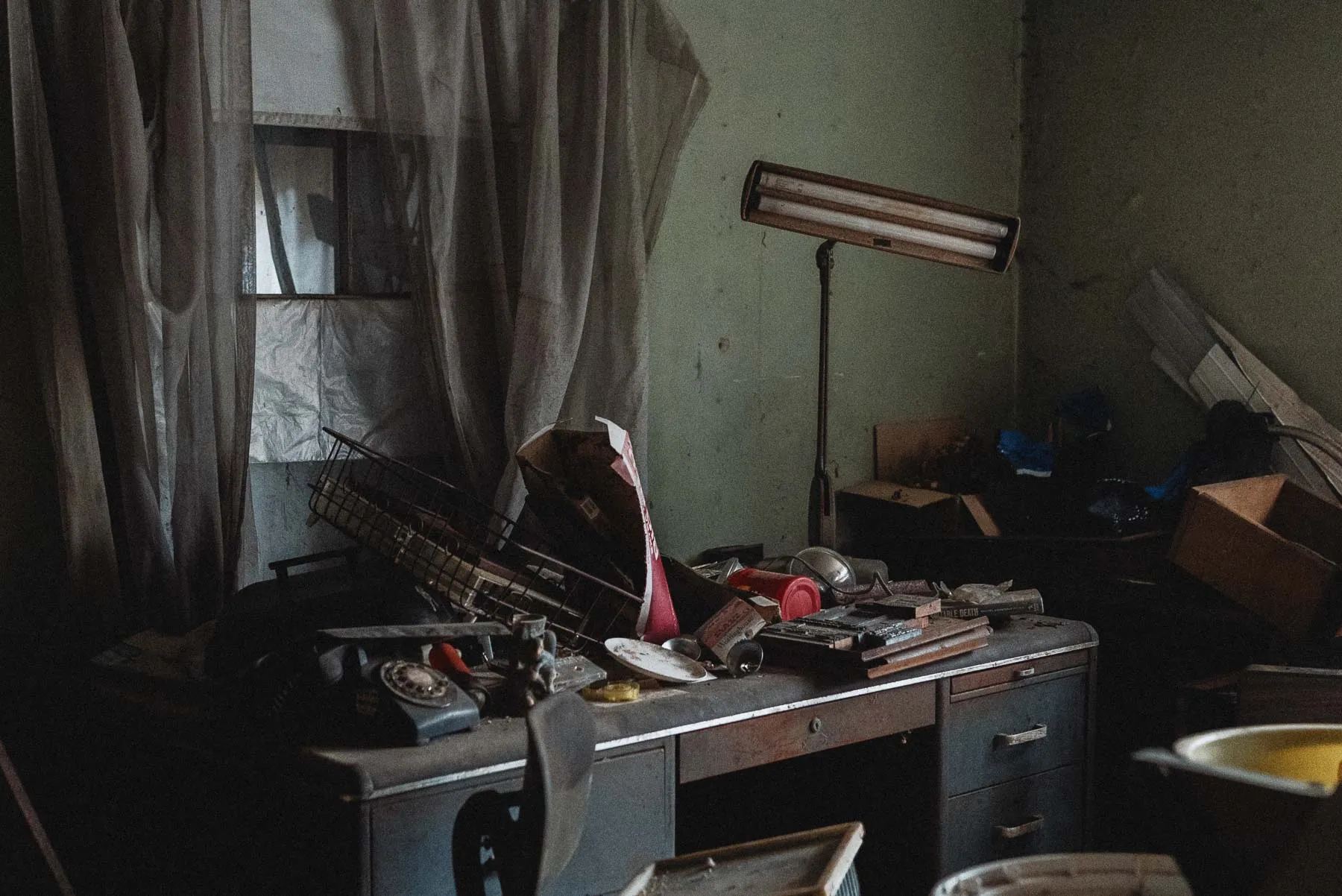 IBM tanker desk inside the Ransom House print shop