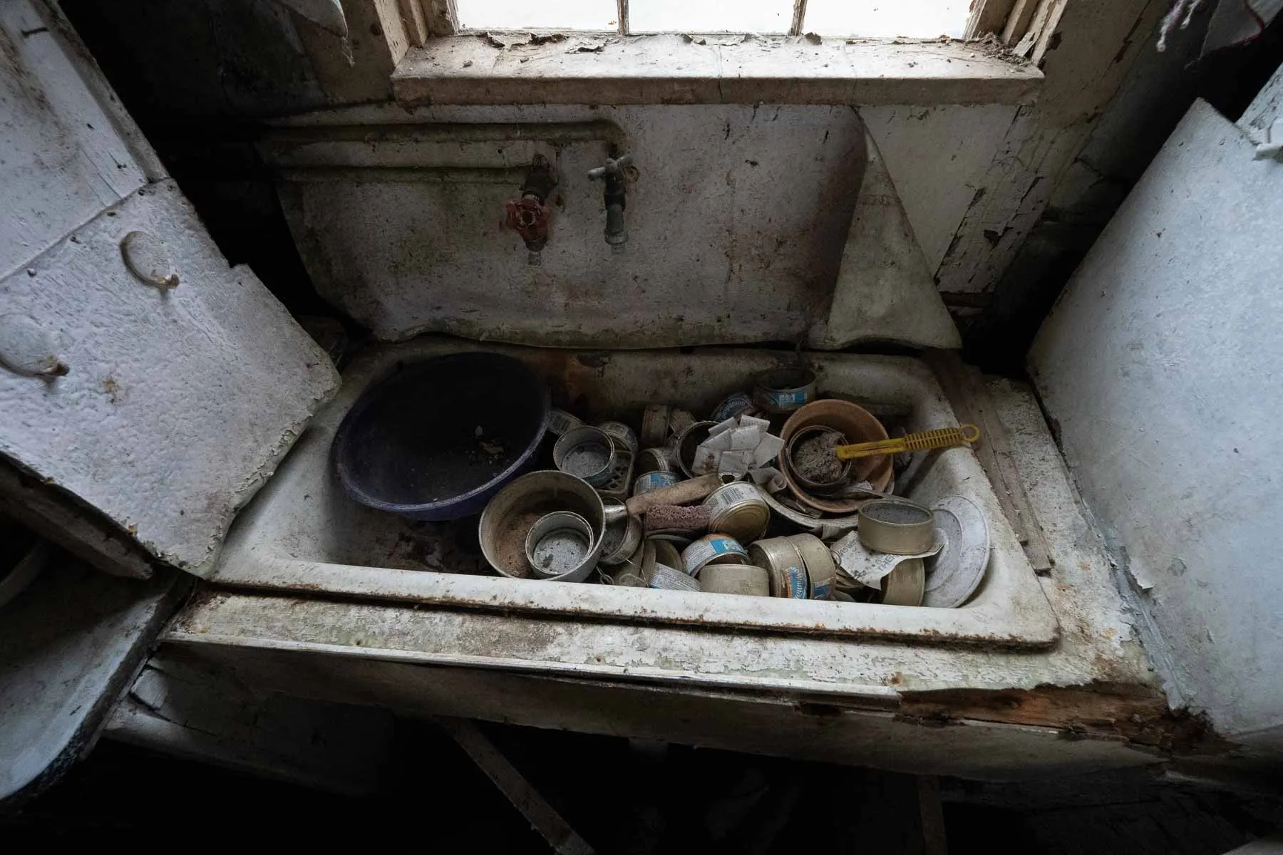 Vintage fixtures at the Ransom House kitchen sink