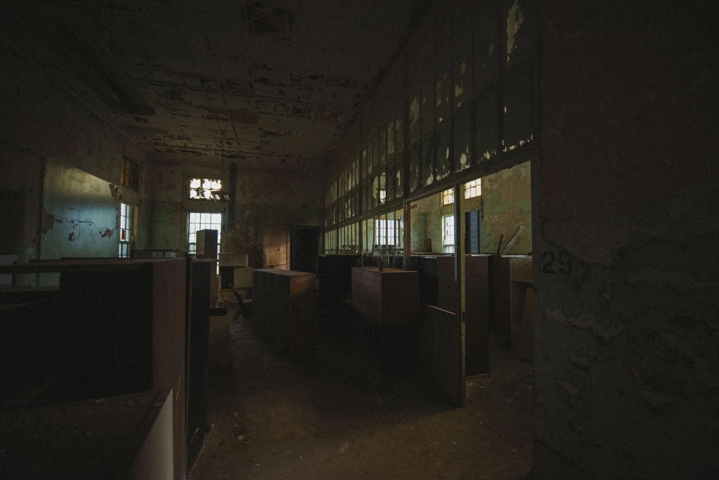 Richardsonian Romanesque towers of the Richardson Olmsted Complex in Buffalo, New York