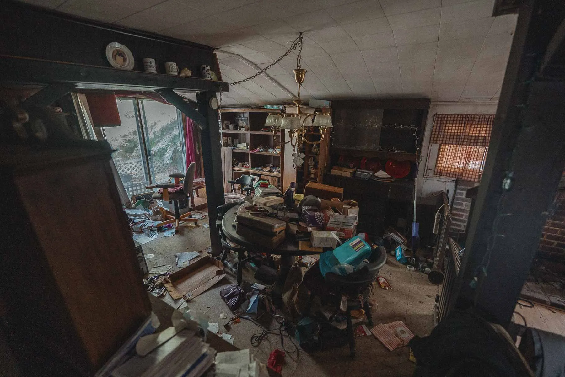 Dining room inside the Starcruiser House farmhouse