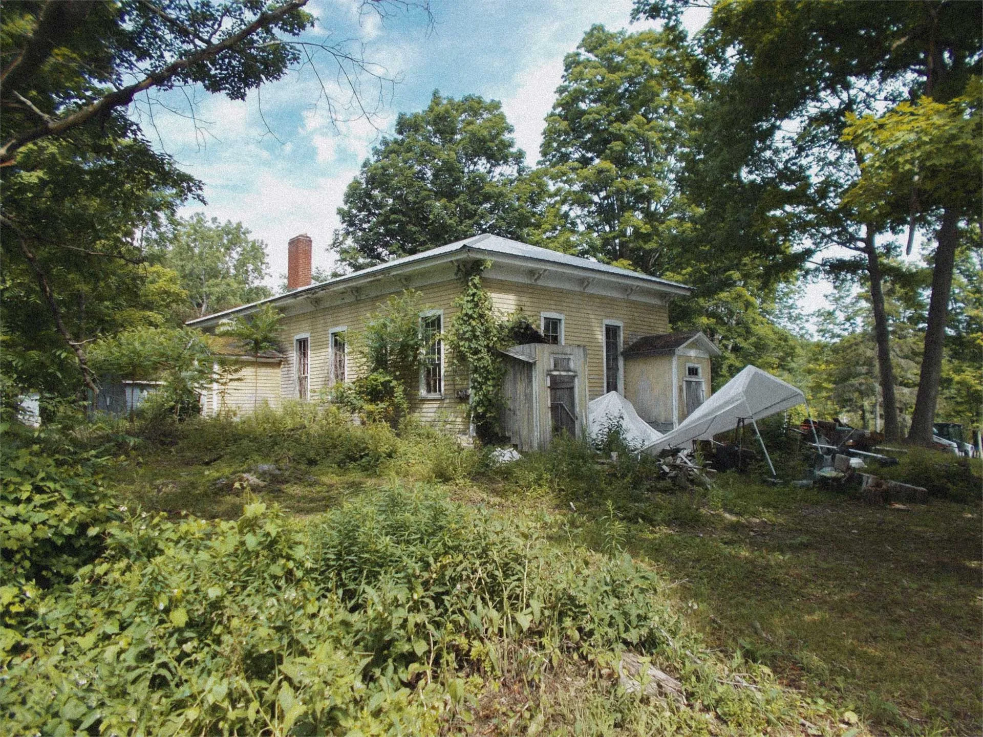 Allegany County tax record photograph of Wiscoy School from June 2022